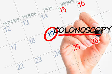 Colonoscopy appointment date on calendar