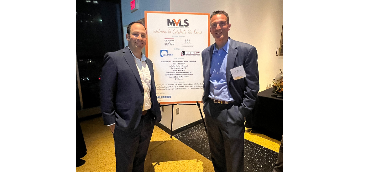 Schochor, Staton, Goldberg and Cardea were proud sponsors of the Maryland Volunteer Lawyer Service’s (MVLS) Celebrate Pro Bono event last night held at the Reginald F. Lewis Museum in Baltimore.